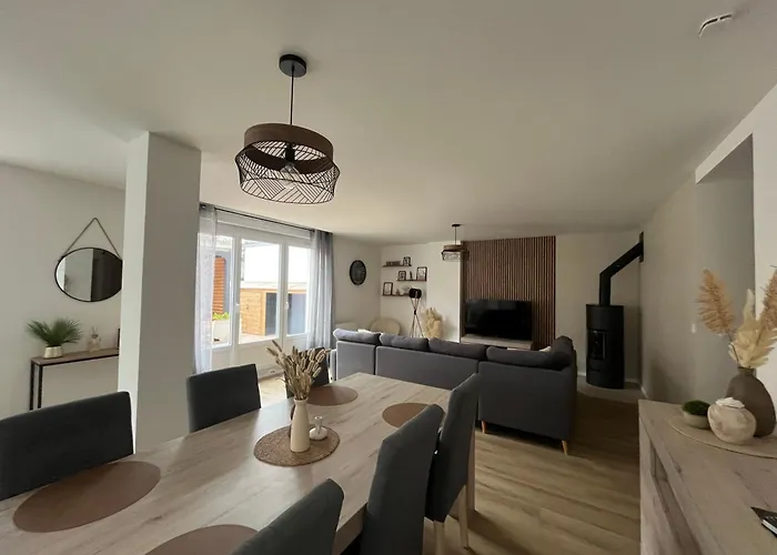 Apartmán La Parenthese Dunkerquoise - Appt Luxe, Balneo, Jardin Et Garages Avec Chargeur Vh Electrique