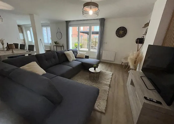 Apartmán La Parenthese Dunkerquoise - Appt Luxe, Balneo, Jardin Et Garages Avec Chargeur Vh Electrique *