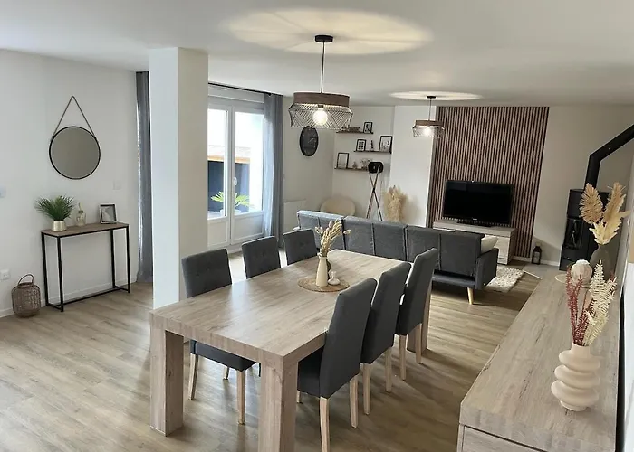Apartmán La Parenthese Dunkerquoise - Appt Luxe, Balneo, Jardin Et Garages Avec Chargeur Vh Electrique